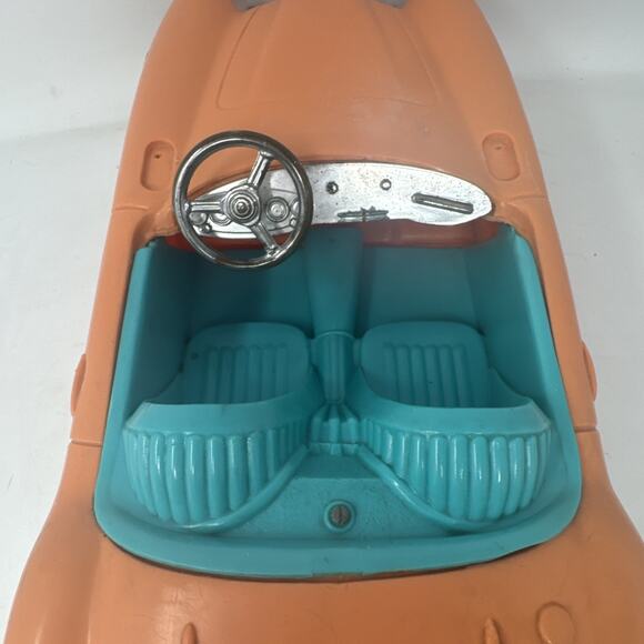 Vintage Barbie PINK AUSTIN HEALY 18” SPORTS CAR CONVERTIBLE IRWIN MATTEL 1962 - Picture 6 of 7